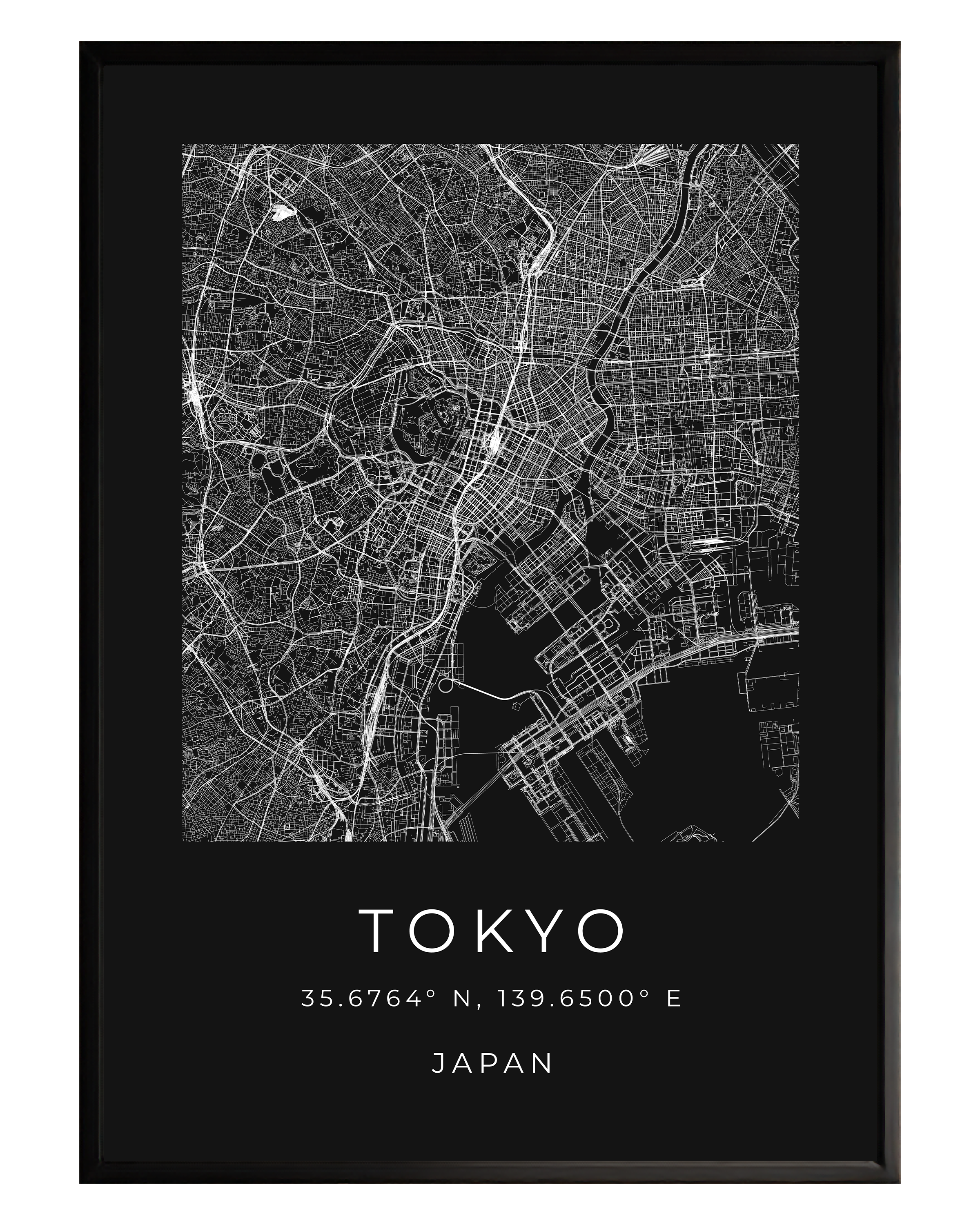 Tokyo Minimalist City Map