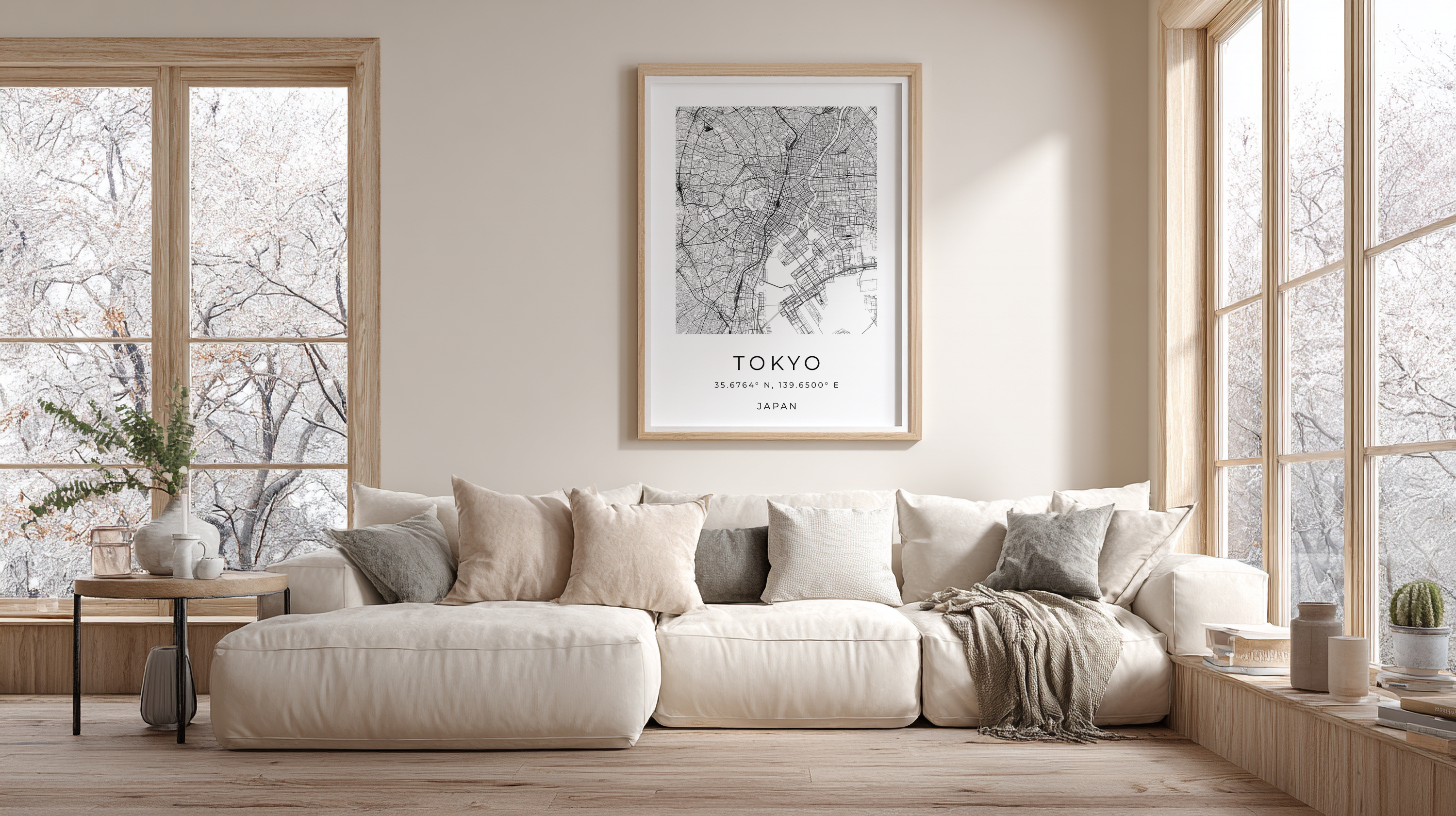 Tokyo Minimalist City Map