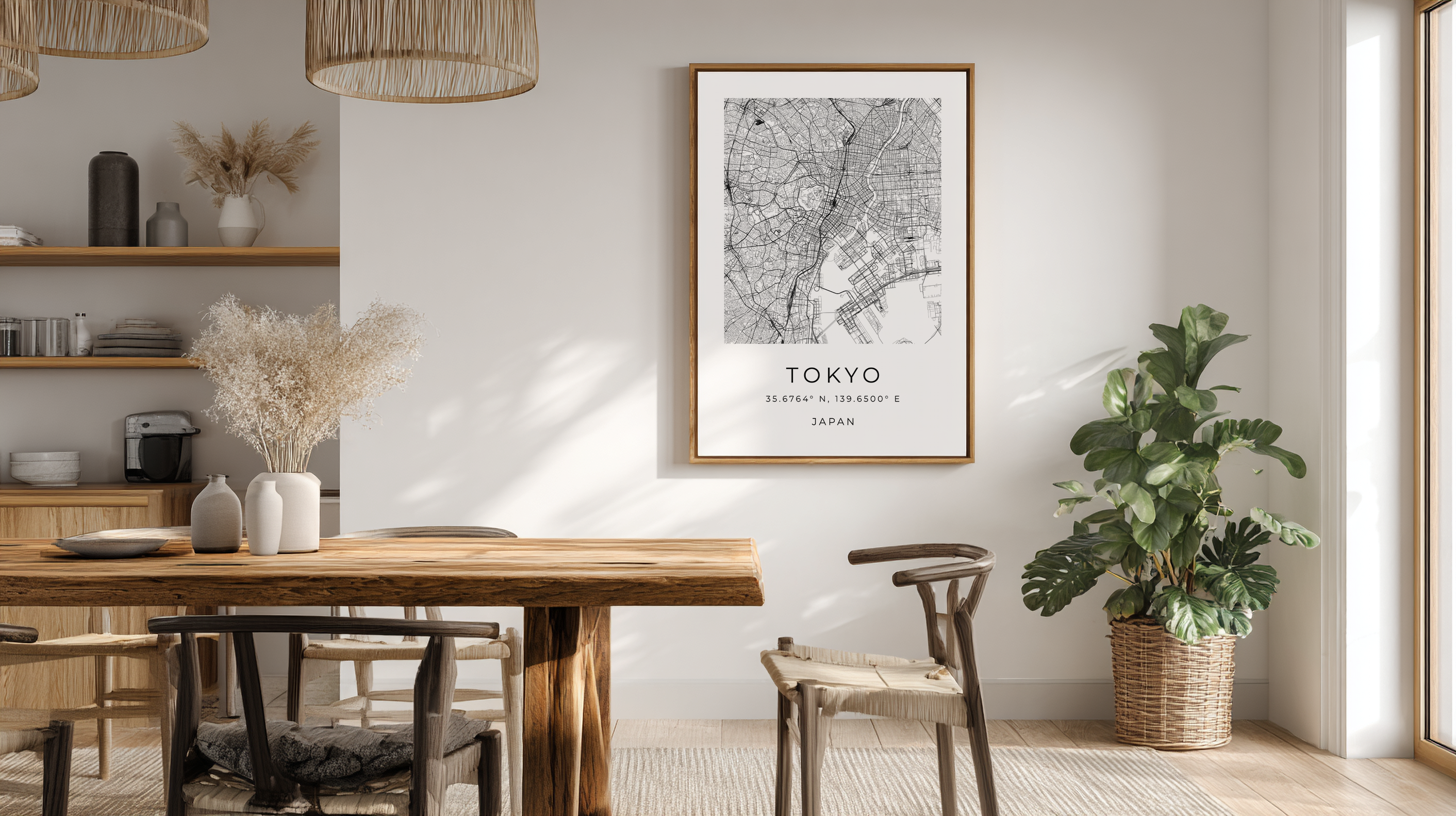 Tokyo Minimalist City Map