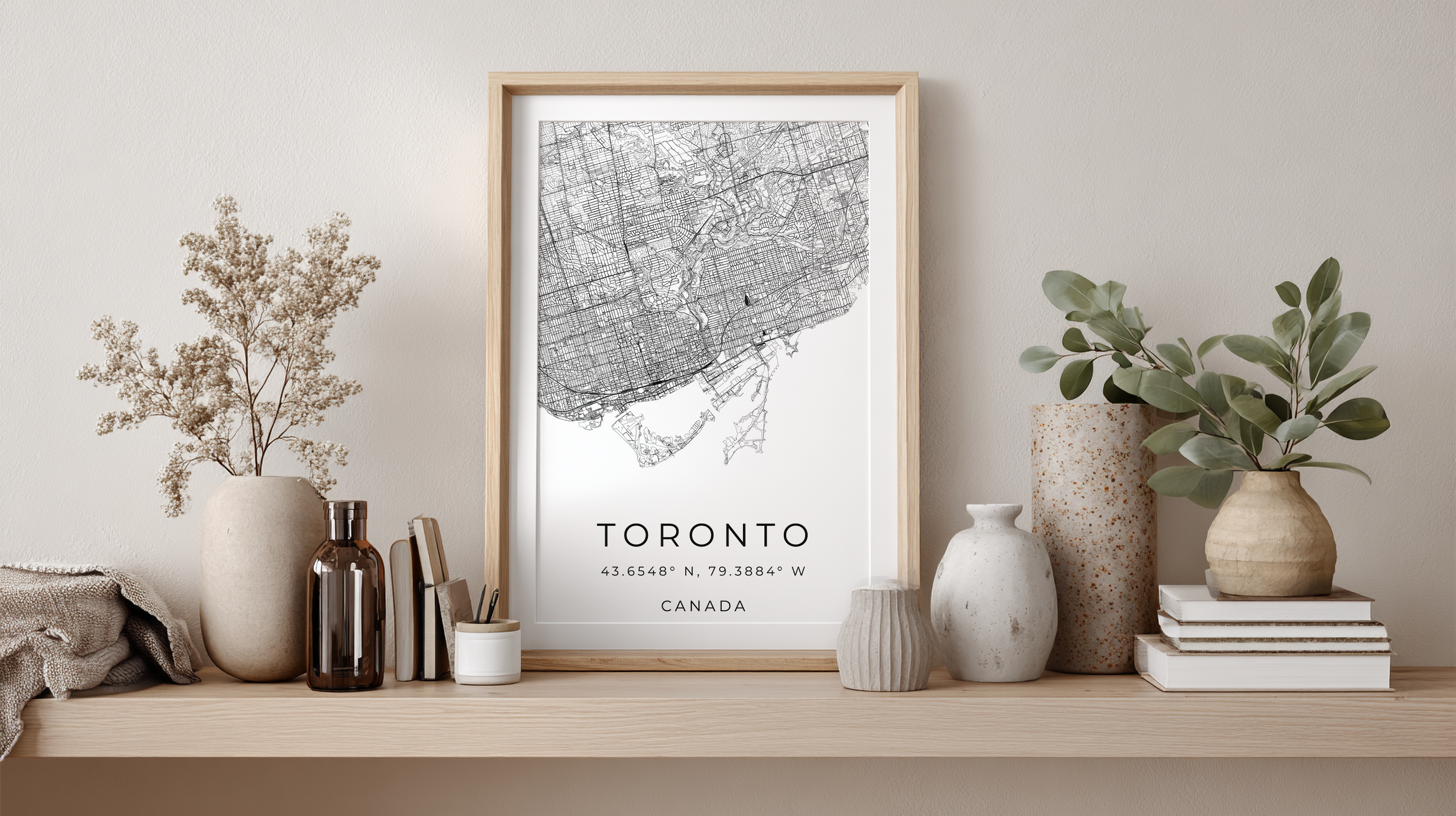 Toronto Minimalist City Map