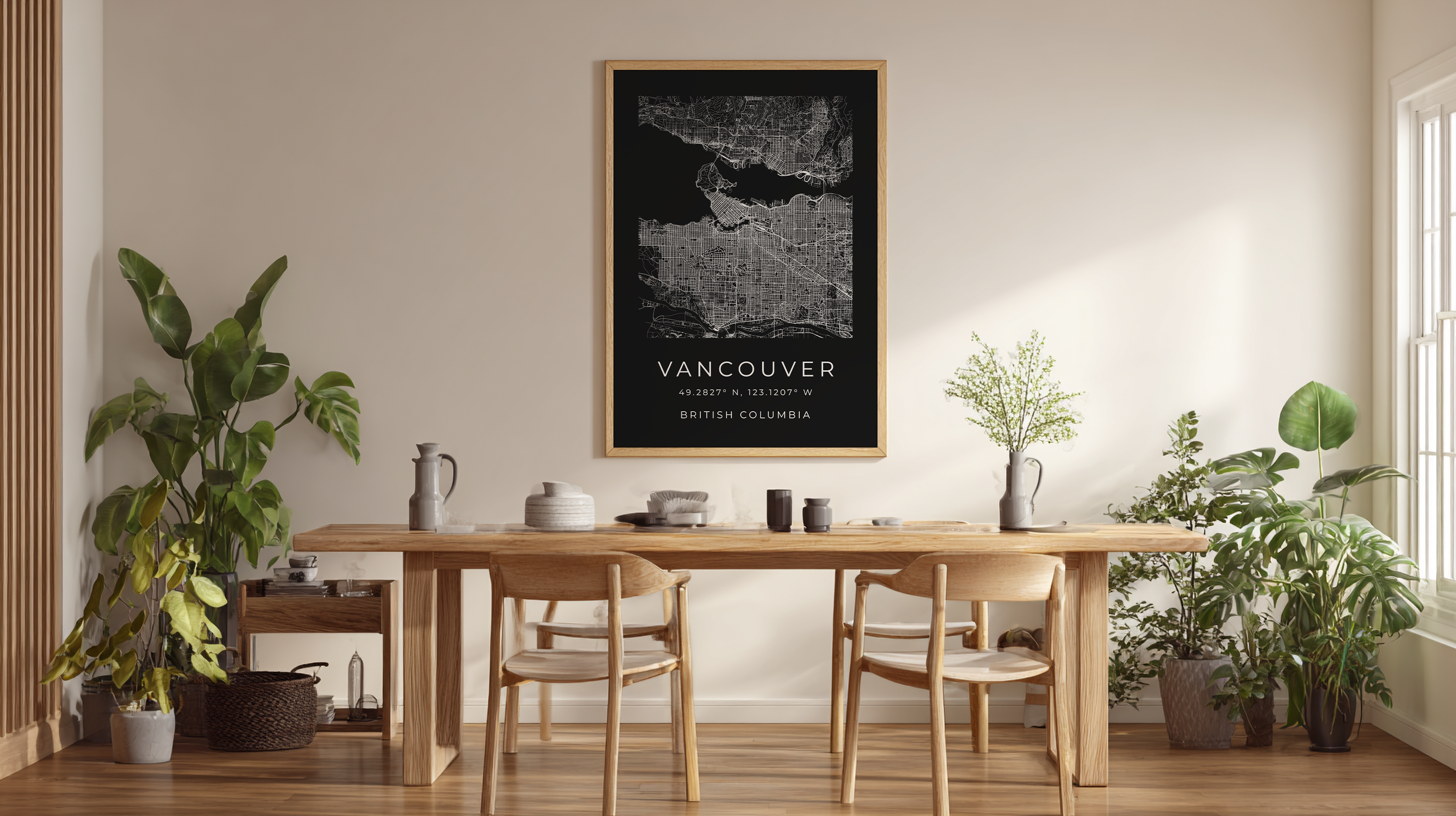 Vancouver Minimalist City Map