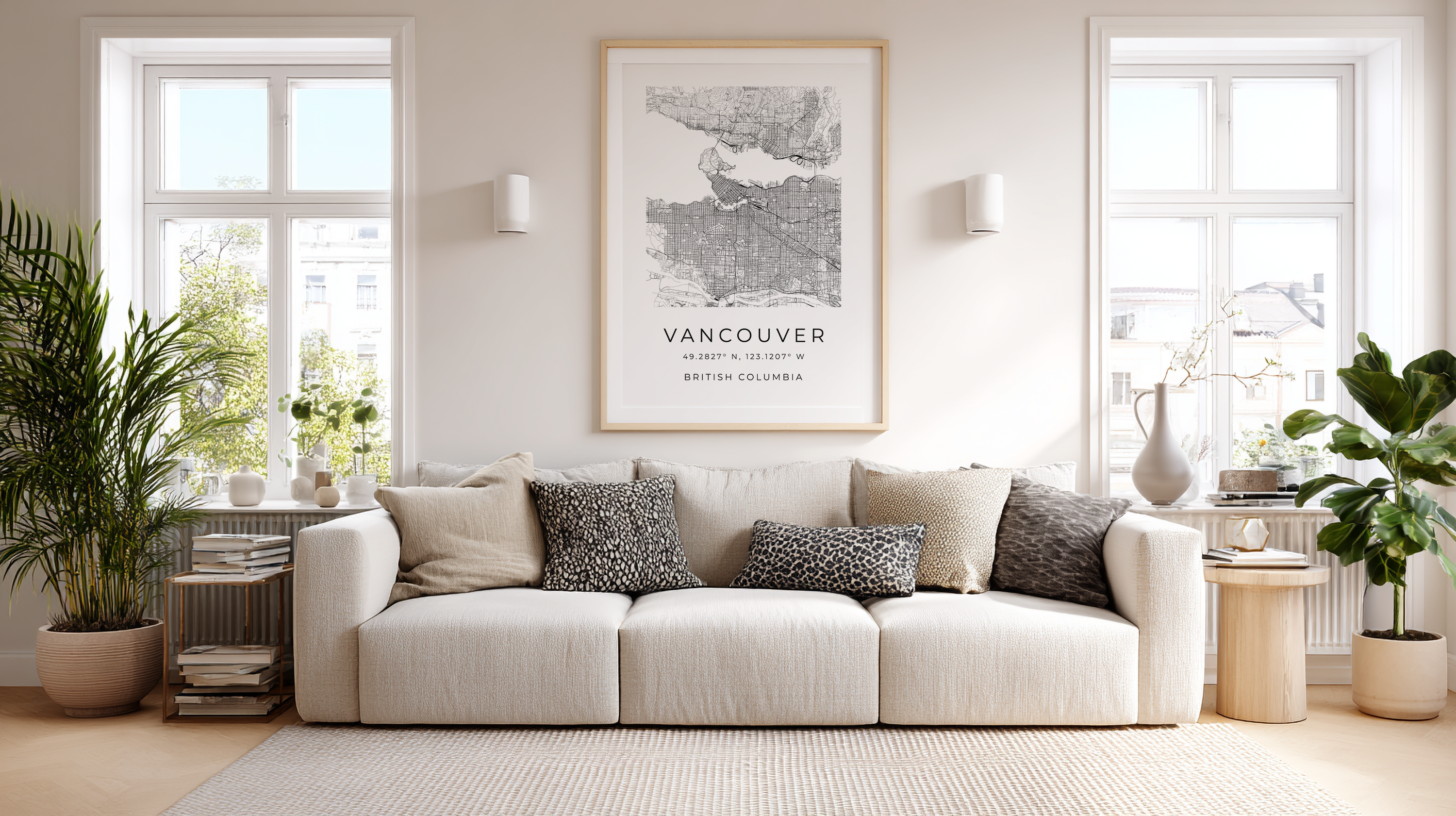 Vancouver Minimalist City Map