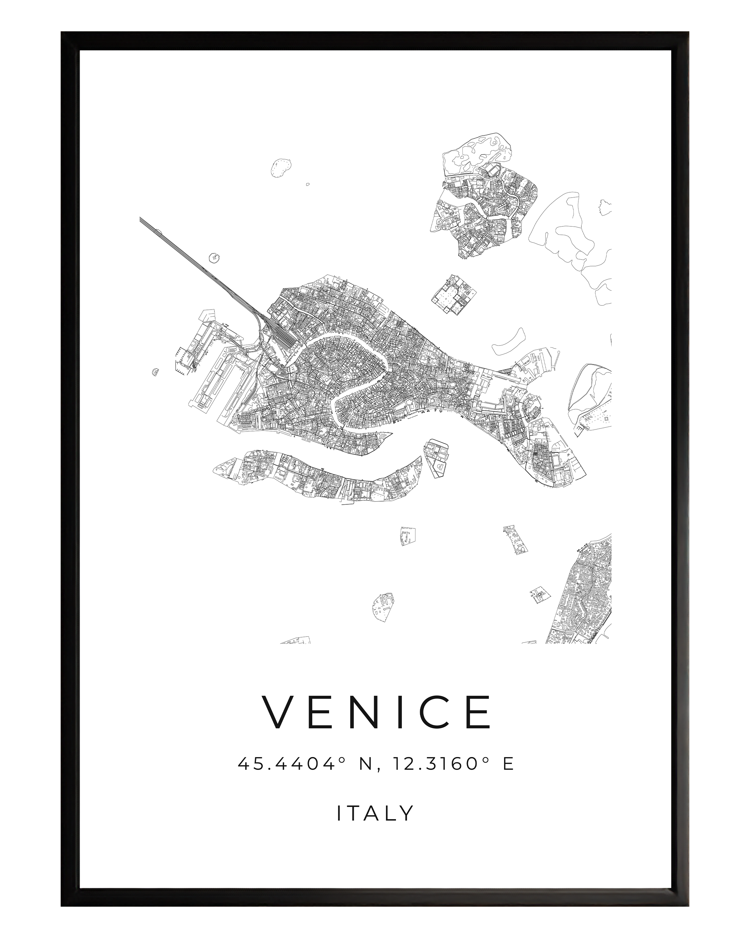Venice Minimalist City Map