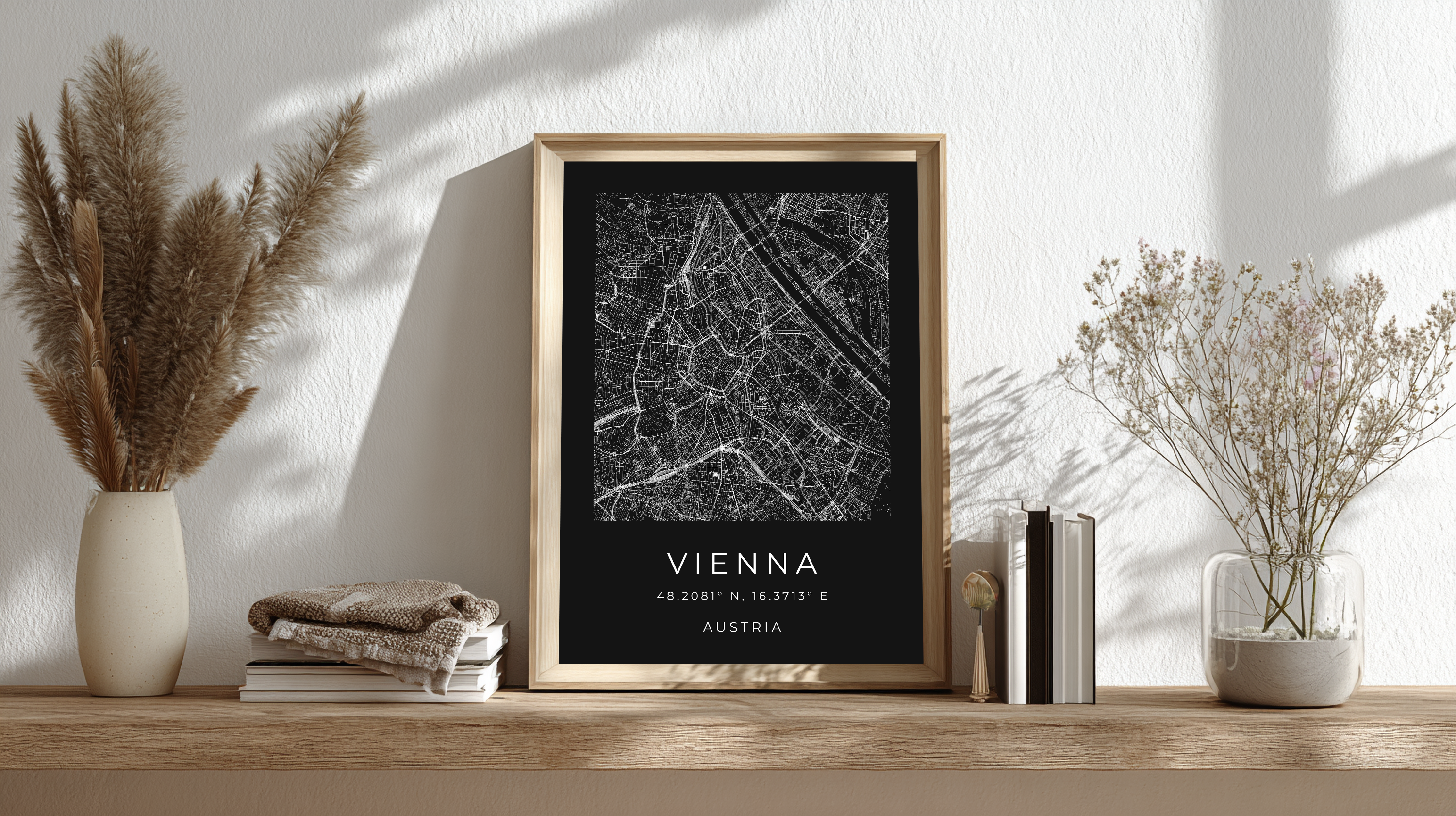 Vienna Minimalist City Map