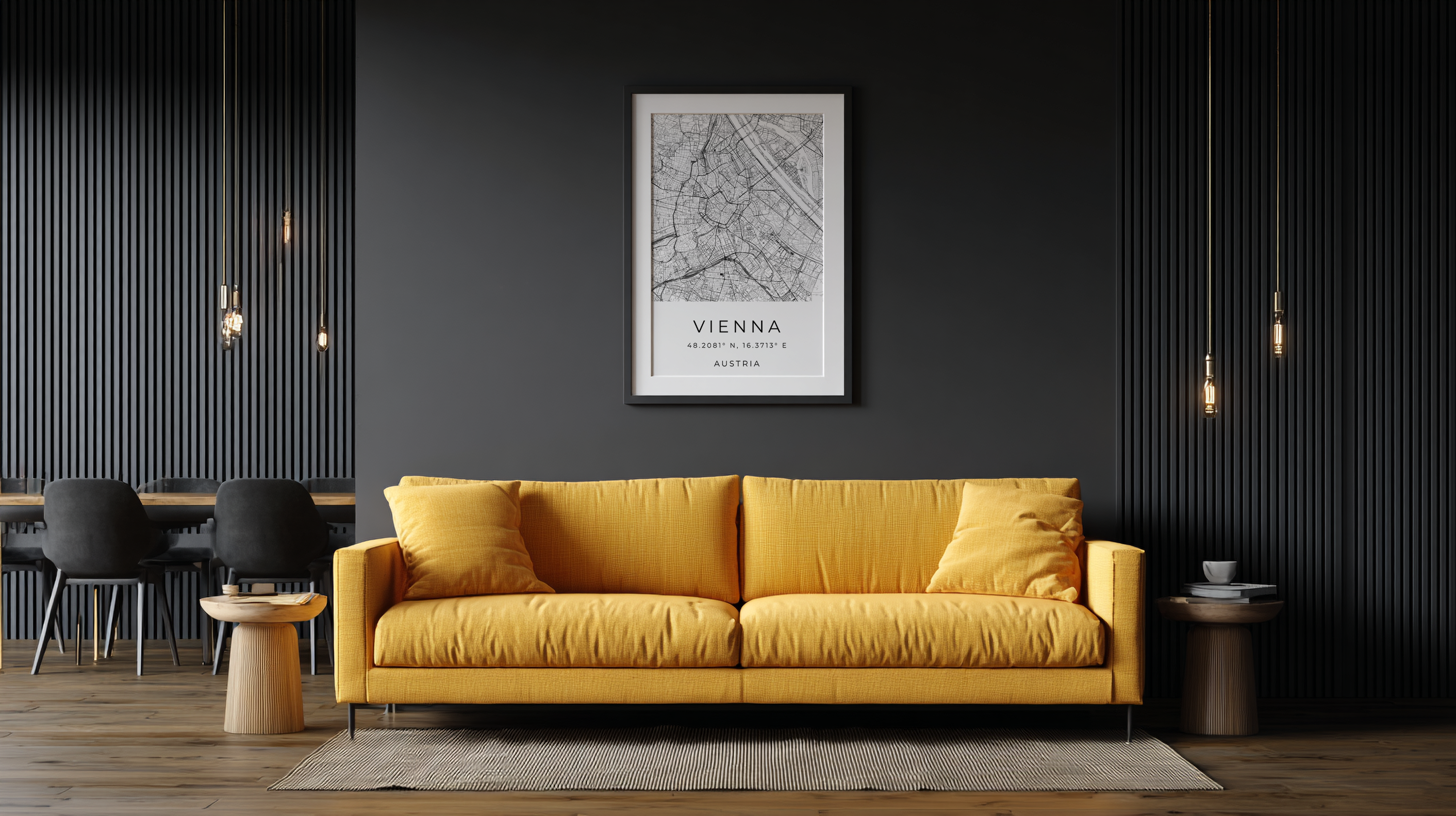 Vienna Minimalist City Map