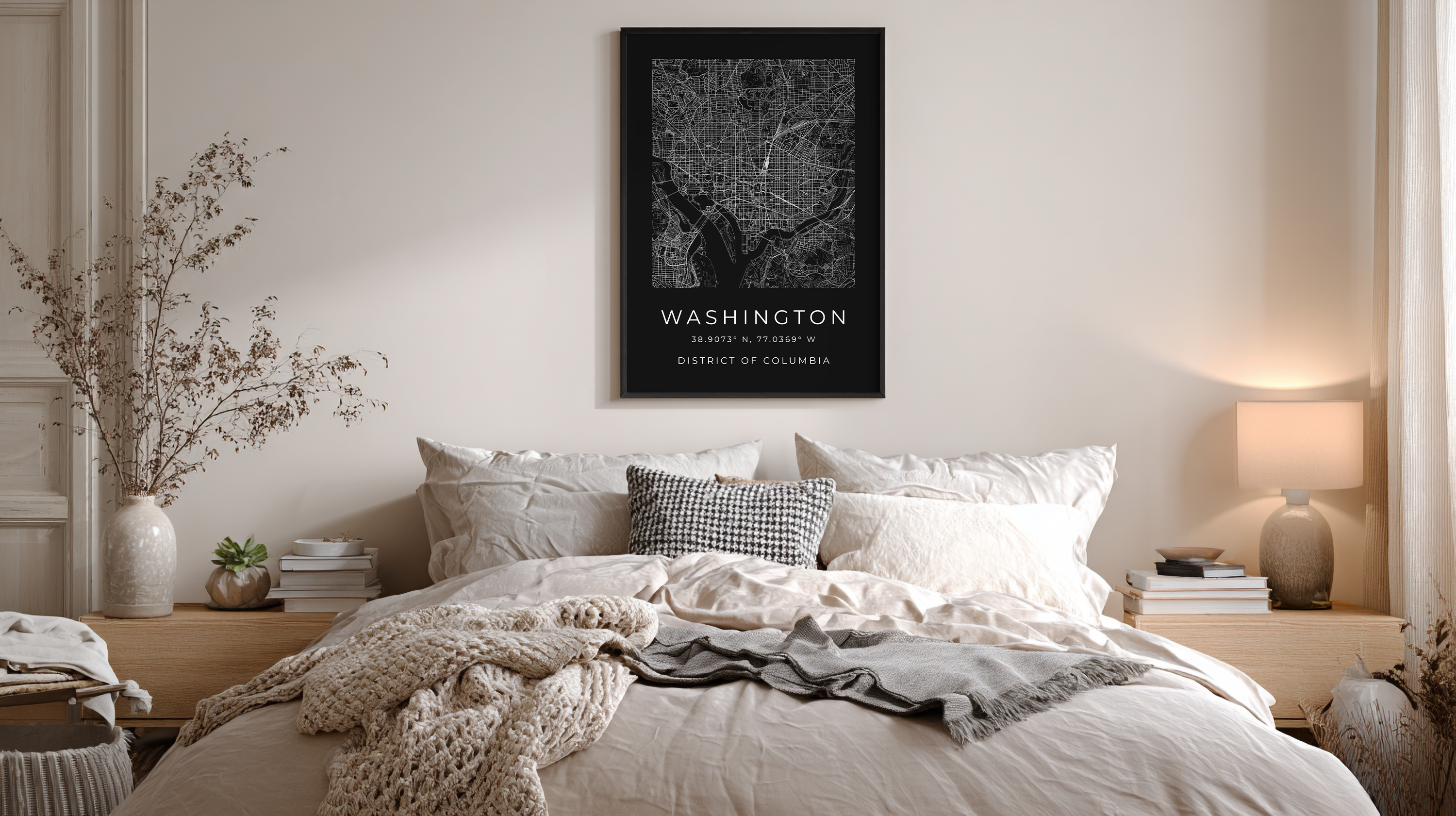Washington D.C. Minimalist City Map
