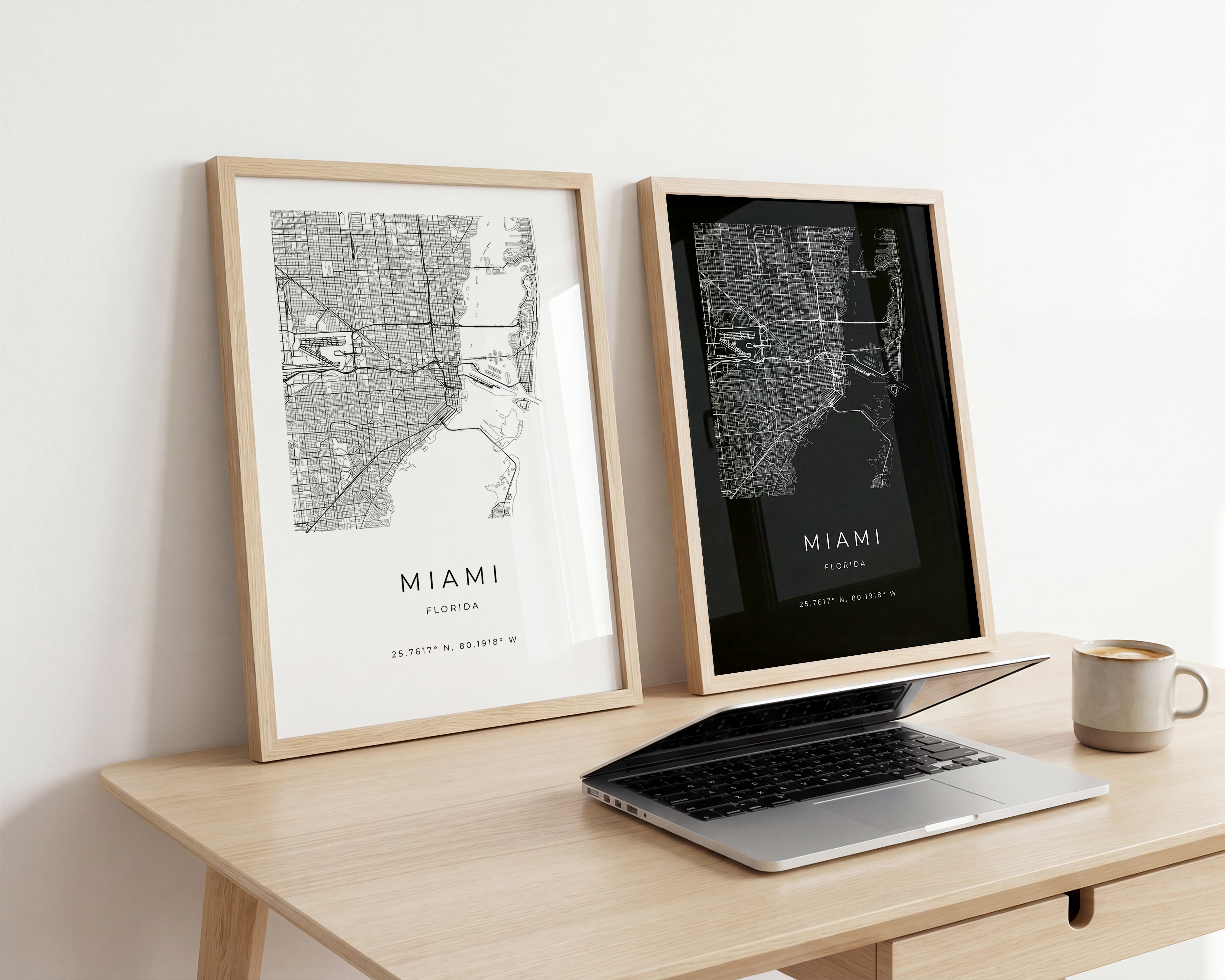 Miami Minimalist City Map