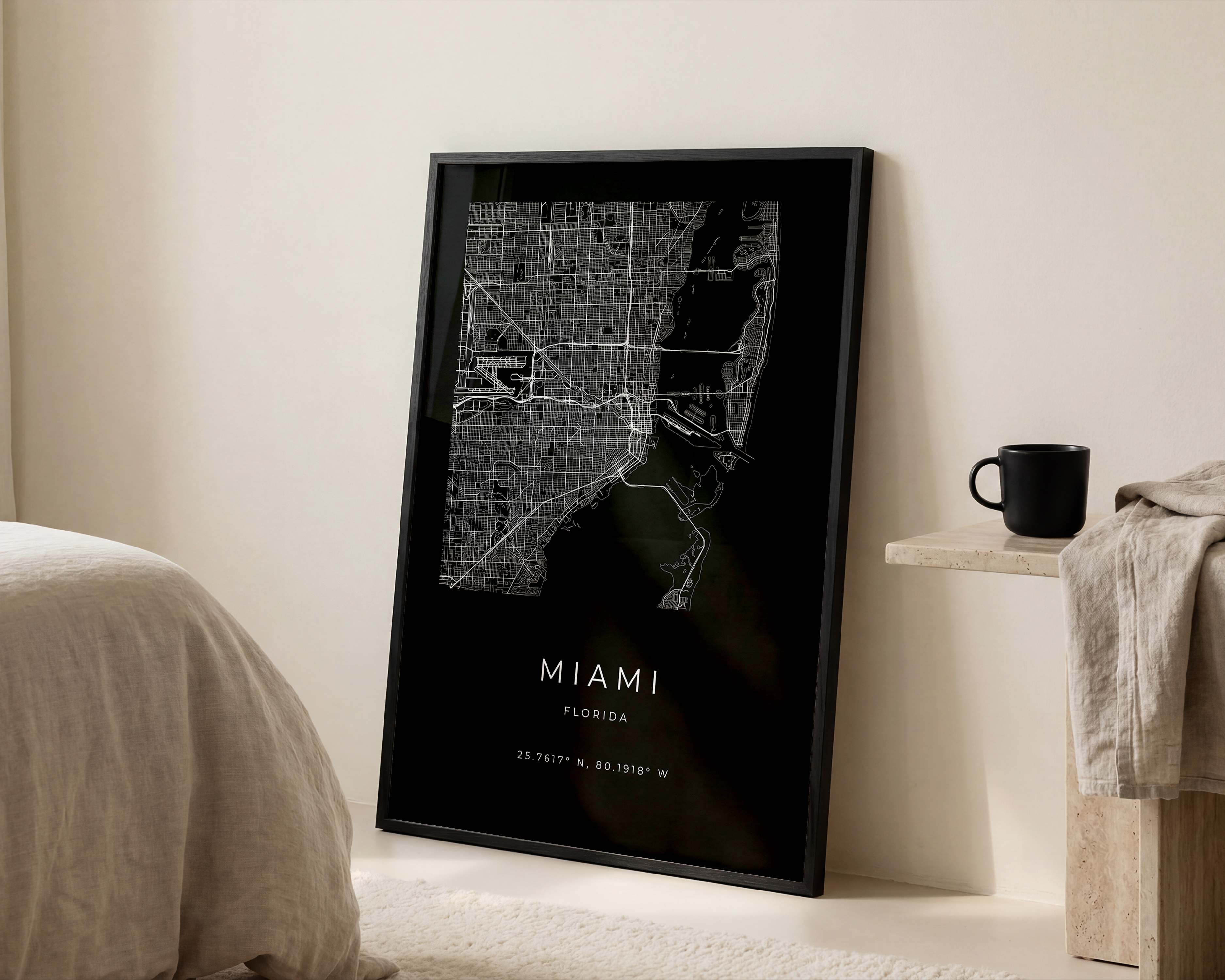 Miami Minimalist City Map