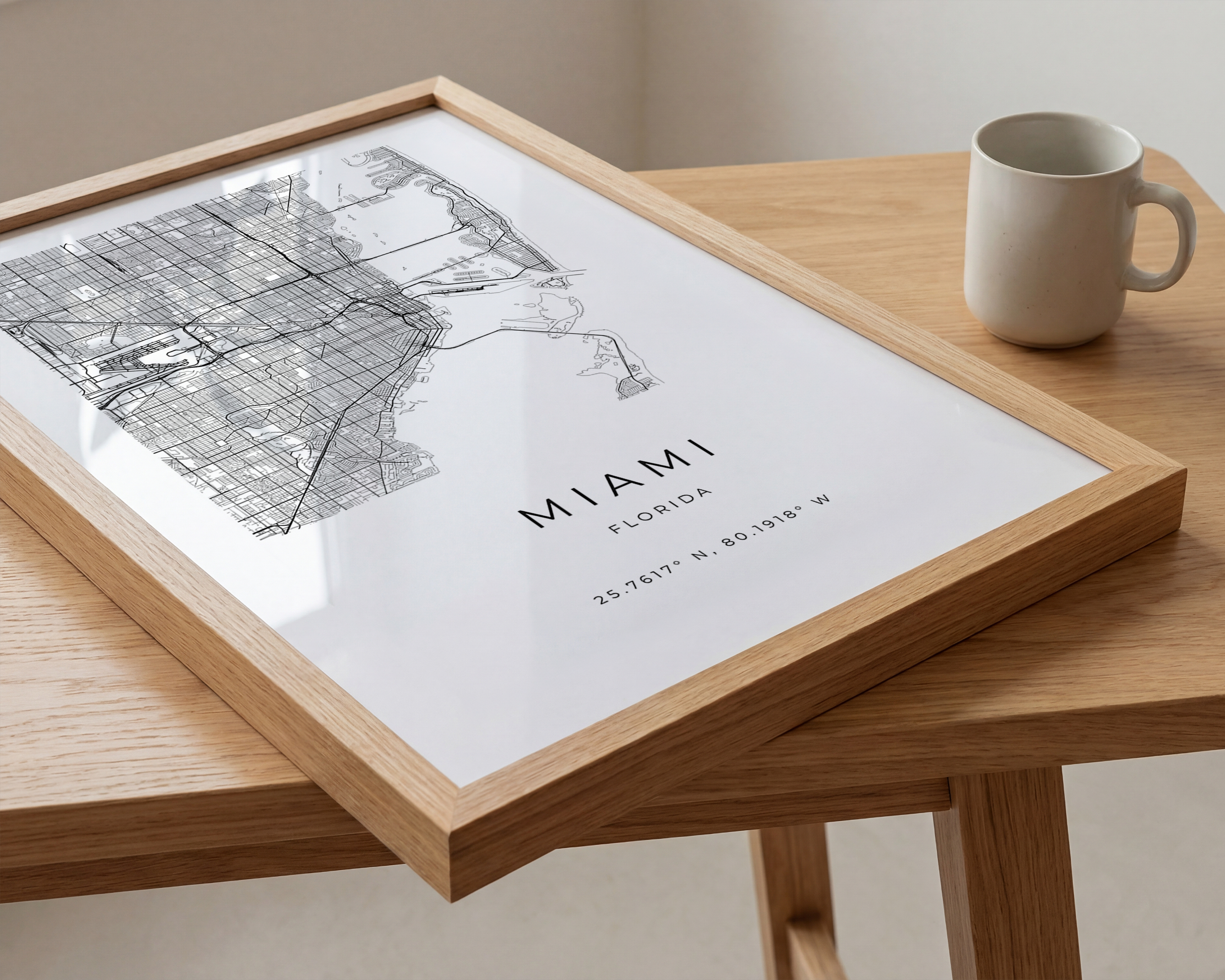 Miami Minimalist City Map