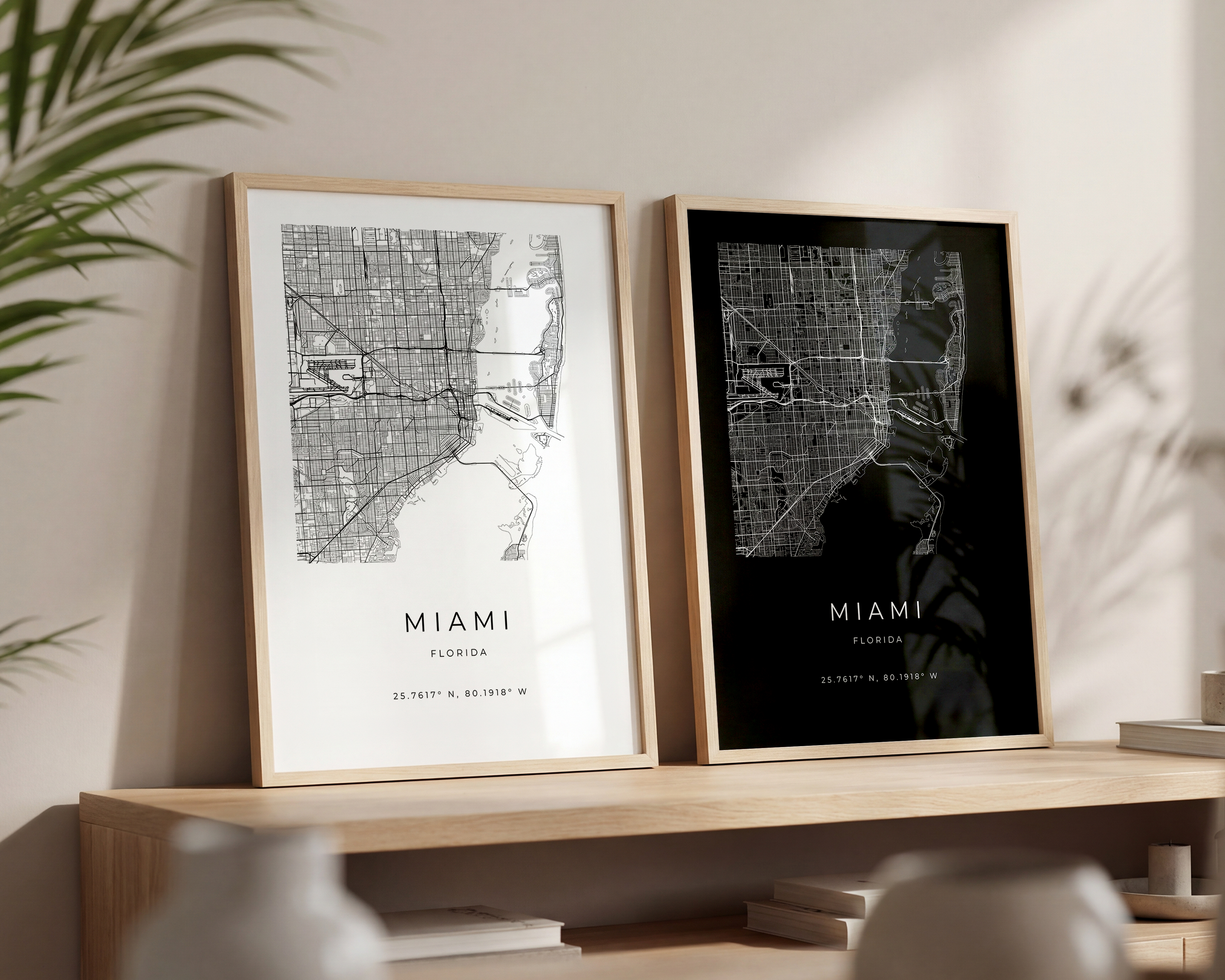 Miami Minimalist City Map