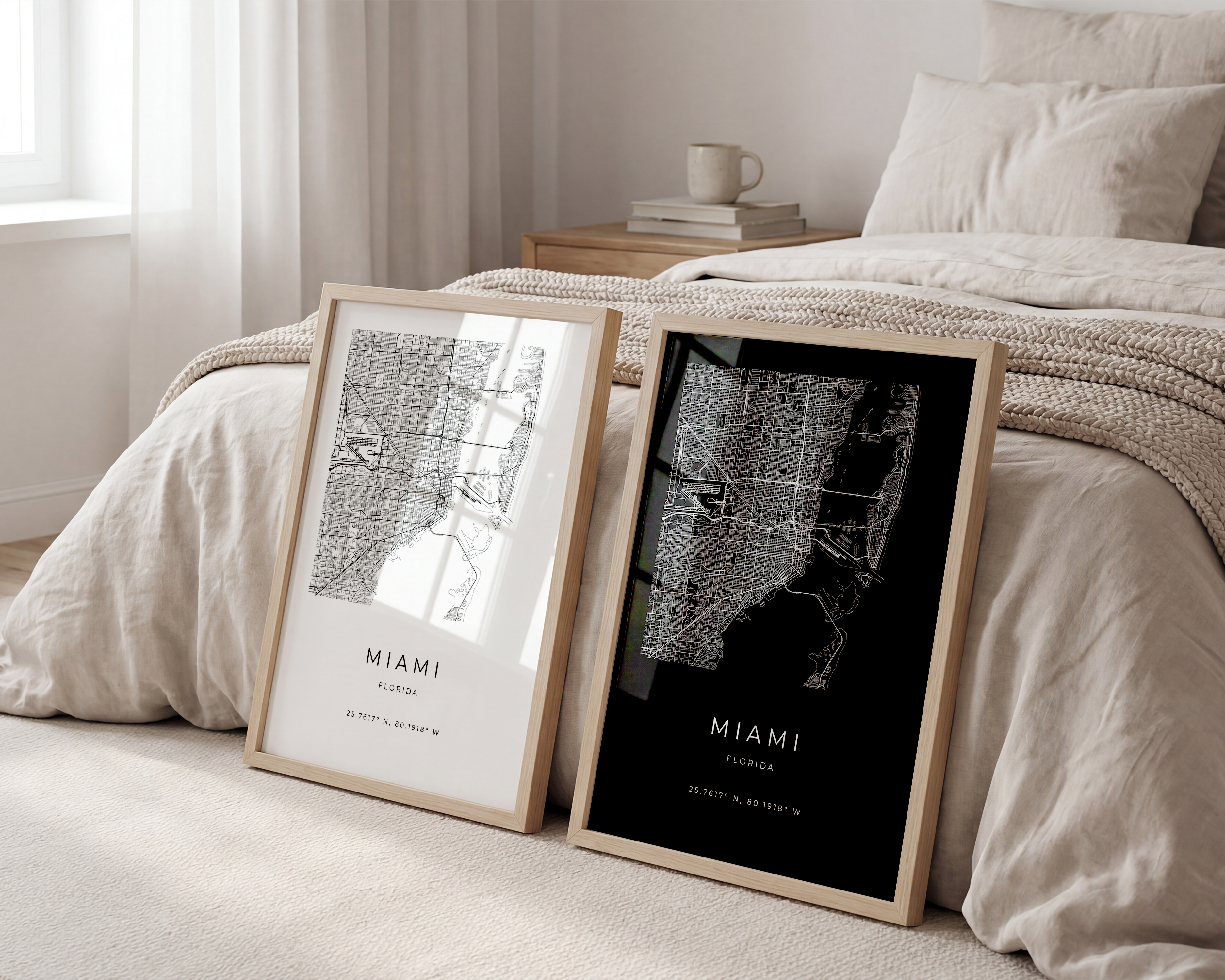 Miami Minimalist City Map