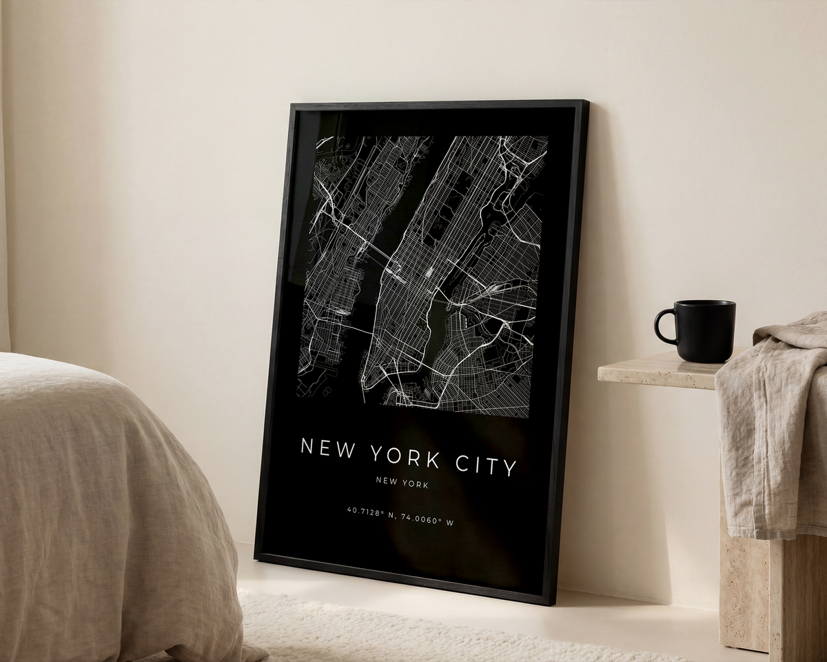 New York Minimalist City Map