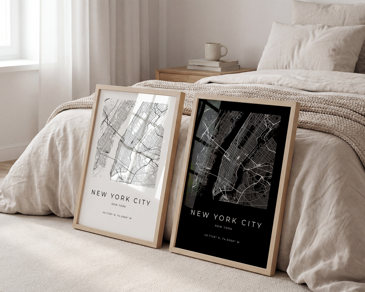 New York Minimalist City Map
