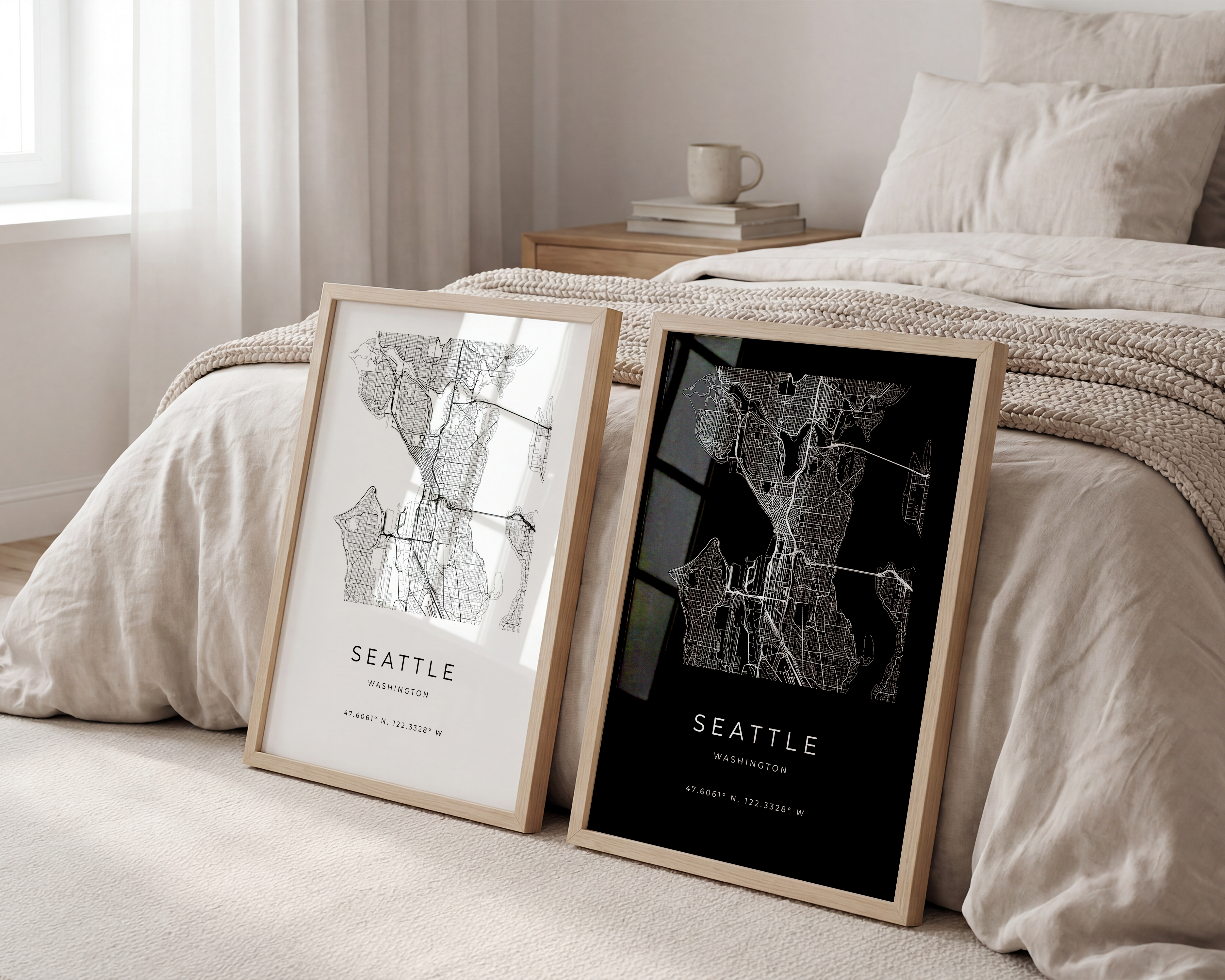 Seattle Minimalist City Map