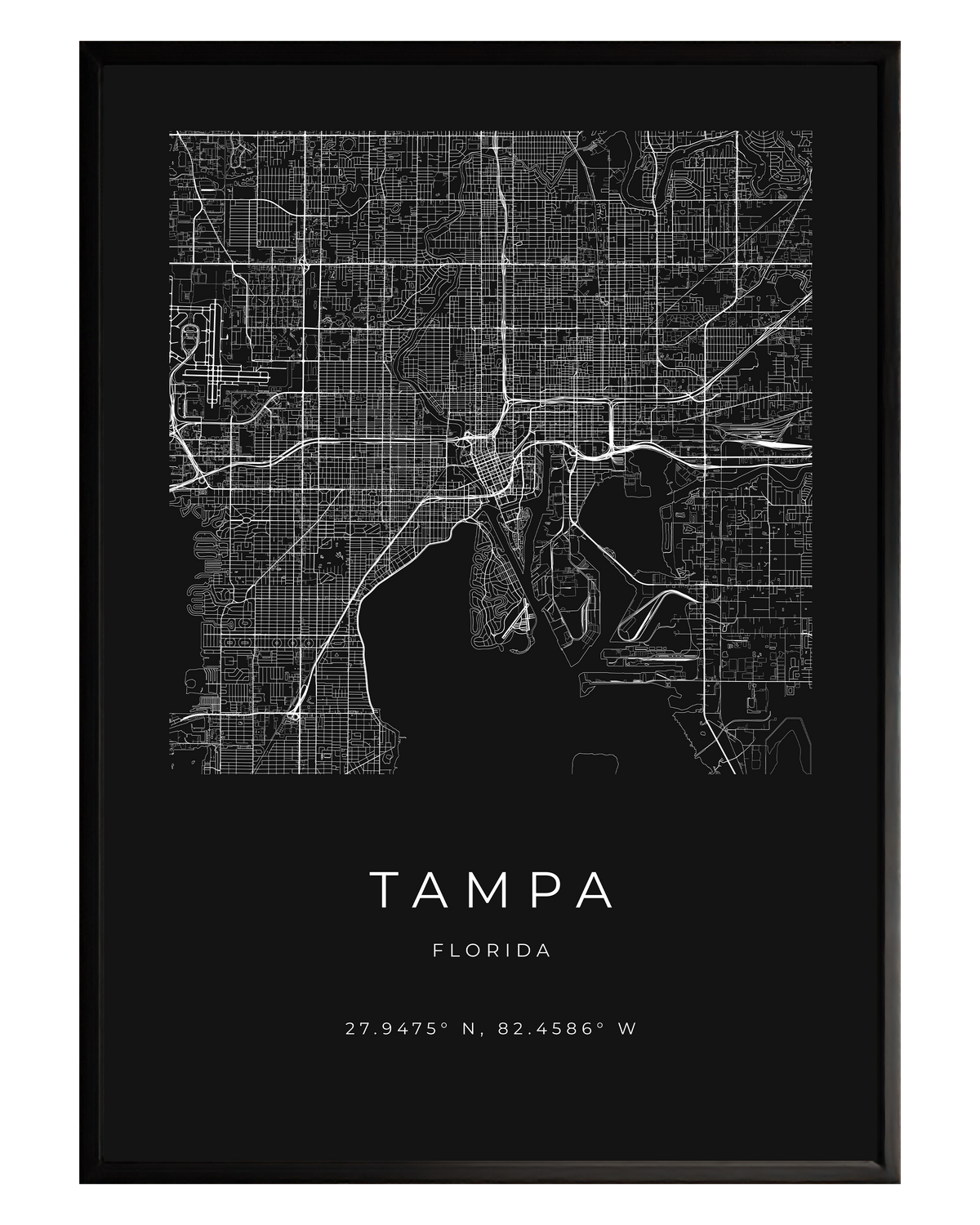 Tampa Minimalist City Map